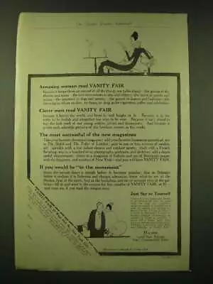 1918 Vanity Fair Magazine Ad - Amusing Women Read Vanity Fair • $19.99