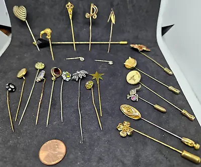 Vintage Antique Hat Pins Lot Of 23 • $95