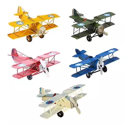 Retro Metal Planes ModelHanging Pendant Kids Toy AirplaneAircraft Glider • £8.84