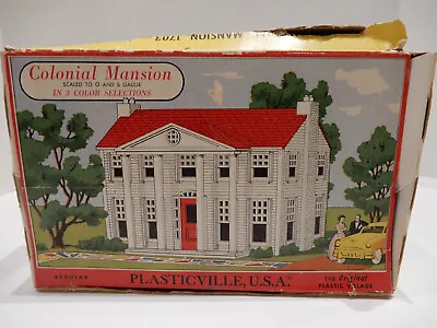 Plasticville 1703 O And S Gauge Colonial Mansion Kit  (green Roof) • $20