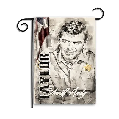 Mayberry Sheriff Department Andy Taylor 12x18 Inch Garden Apartment Flag • $15.95