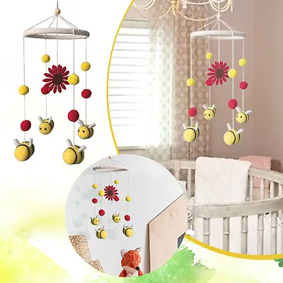 Sunflower Bee Hanging Decoration Wind Chime Baby Rattle Crib Mobile Toy Bed Bell • $8.70