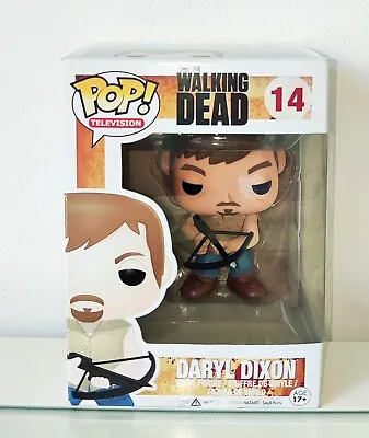 The Walking Dead Daryl Dixon Funko Pop! Vinyl Figure #14 Vaulted Damaged Box • £17.56