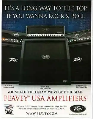 2011 PEAVEY 3120 6505 Butcher Amplifier Amp Head Cabinet Magazine Ad • $8.95
