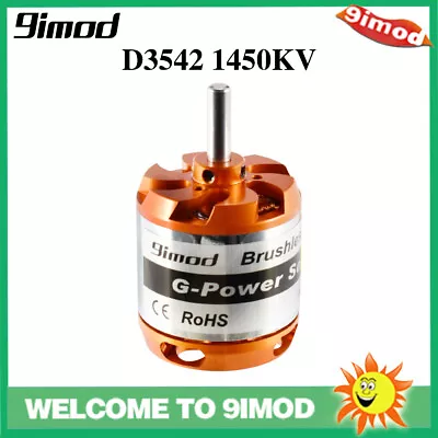 9imod 1250KV 1450KV Brushless Outrunner Motor 2-4S For Multicopters RC Plane • £18.23