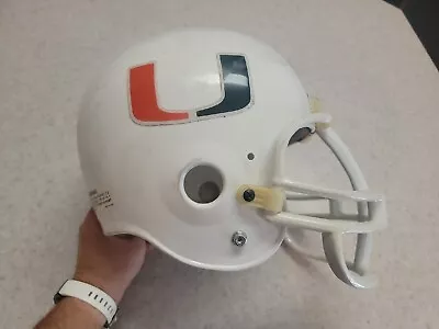 University Of Miami Hurricanes Riddell Football Helmet Shell Full Size Large • $49.99