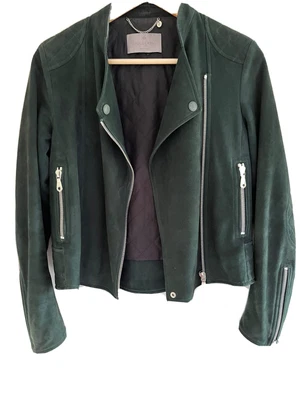 £66 • Buy Mulberry | Green  Suede Leather Jacket | Size 8 | Great Condition