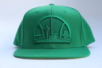 Seattle Supersonics Mitchell And Ness Logo Shawn Kemp NBA Snapback • $34.99