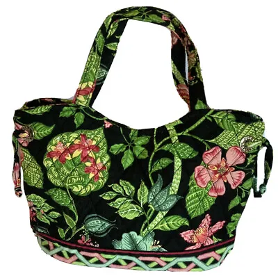 Vera Bradley Botanica Quilted Cotton Print Small Sherry Bag Double Strap Retired • $16.99