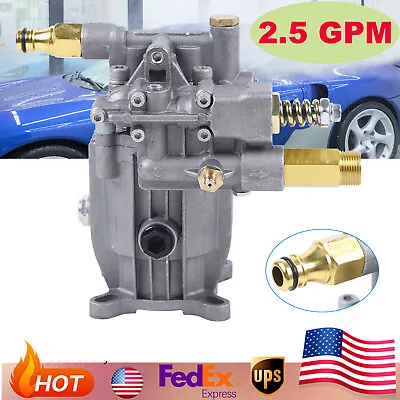 Pressure Cold Water Washer Pump Brass Head 2700PSI 2.5GPM Fit Excell Devilbiss • $51.30