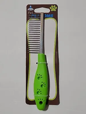 Metal Pet Comb With Cushion Grip Handle New  • $10.99