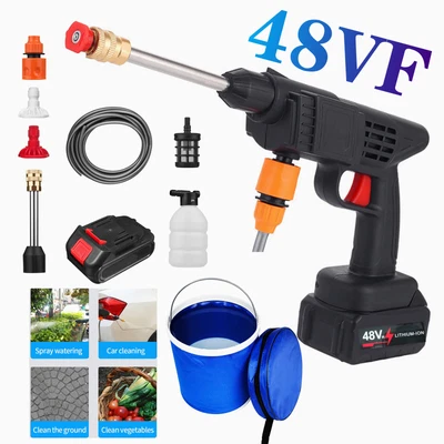 £59.67 • Buy 2 Battery Portable Cordless Car High Pressure Washer Jet Water Wash Cleaner Gun