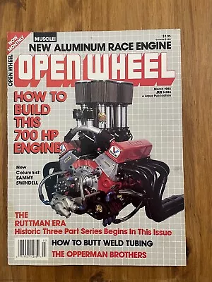 Open Wheel Magazine March 1988 How To Build This 700 HP Engine • $2.99