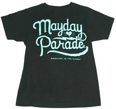 Mayday Parade Black Rock Band T-Shirt Monsters In The Closet Size: Extra Small • £7.71