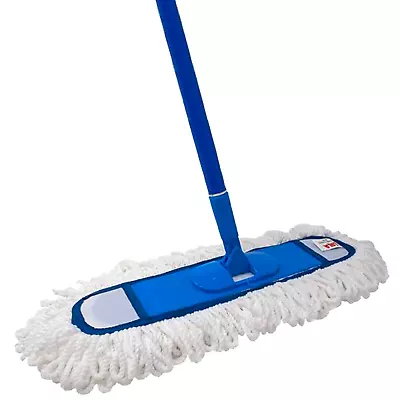 LOLA Flexible Dust Mop 18  Wide Head Extender Handle W/ Swivel Hang Cap • $19.88