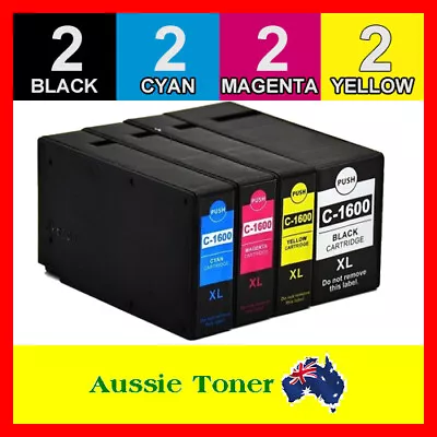 8x PGI-1600XL Ink Cartridge For Canon Maxify MB2060 MB2160 MB2360 MB2760 Printer • $29.90