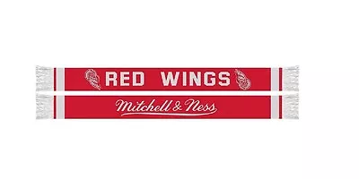 NWT NHL Detroit Red Wings Mitchell And Ness Scarf Vintage Throwback S109 M&N NEW • $23.99