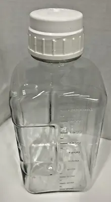 Nalgene 2019-2000 - 2000 ML Square PETG Media Bottle With Closure • $18