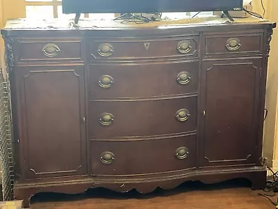 Antique Mahogany Sideboard Buffet Cabinet  L 60x W 18 X H 35 • $150