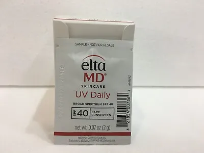 EltaMD UV Daily Broad-Spectrum SPF 40 Face Sunscreen 0.07 Oz X 40pcs  EXP: 05/26 • $14.99