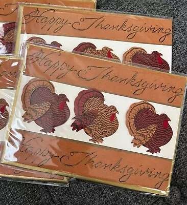 1999 Vintage Meri Meri Happy Thanksgiving Greeting Cards NEW • $13.95