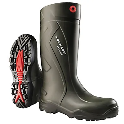 Dunlop Wellington Boots Purofort Plus Full Safety Shock-Absorbent All Sizes • £58.09