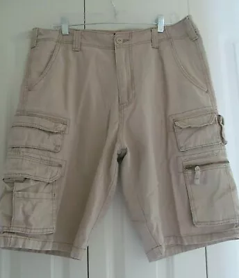 OP Cargo Shorts Khaki Men's 36 Long W/ Pockets • $12.50