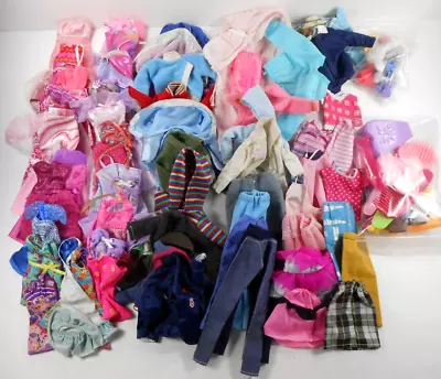 Barbie Vtg Clone HM Lot Almost 1 Lb Dresses Tops Pants Jackets Skirts Acc. • $24.99
