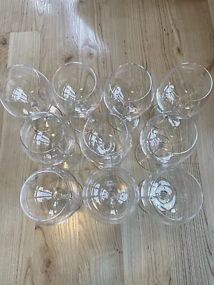 Vintage Estate French Crystal Wine Glasses 7.25” Cristal De Sevres • $20