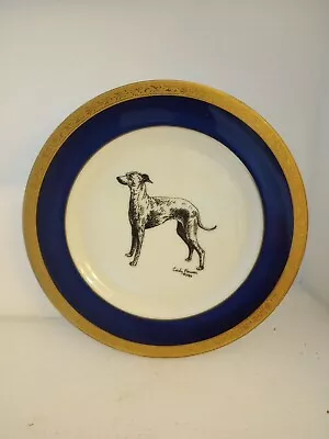 Vintage Rosalinde  Whippet  / Greyhound Dog Picture 7.5  Plate • $16