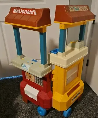 Vtg 1989 Fisher Price Fun With Food McDonald’s Drive Thru Playset RARE • $389