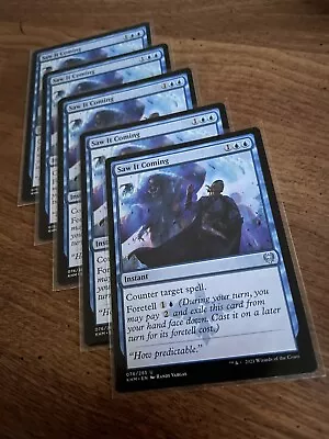 Saw It Coming MINT NP X5 MTG KHM Magic The Gathering Card #76 Kaldheim Fresh 💎 • $1.99