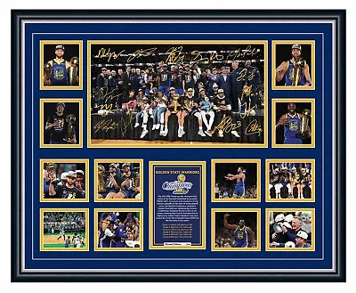 $119.99 • Buy Golden State Warriors 2022 Nba Champions Curry Signed Framed Ltd Ed Memorabilia
