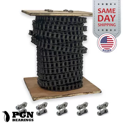 #80 Roller Chain X 50 Feet + 5 Connecting Links + Same Day Expedited Shipping • $379.95
