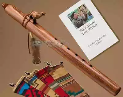 Native American Navajo Flute & Bag -Walnut Wolf • $139.99