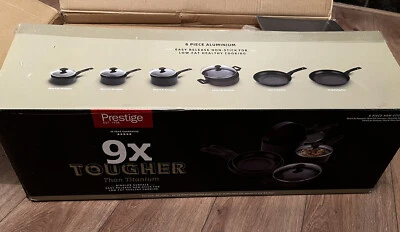 £50 • Buy Brand New Prestige 9 X Tougher 6 Piece Non-stick Cookware Pan Set