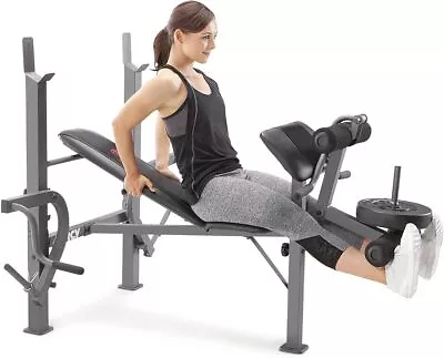 Massey Standard Incline Weight Bench With Leg Extenders And Butterfly Arms • $196.90