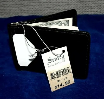 3D Belt Co. Sentry Leather Bill Fold And Card Holder Never Used Good Condition • $10.28