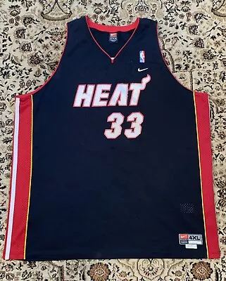 Vintage NIKE NBA Miami Heat #33 Alonzo Mourning Jersey Mens  Size 4XL Stitche • $70