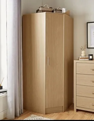 DAKOTA CORNER WARDROBE. OAK EFFECT. New Boxed • £189.99