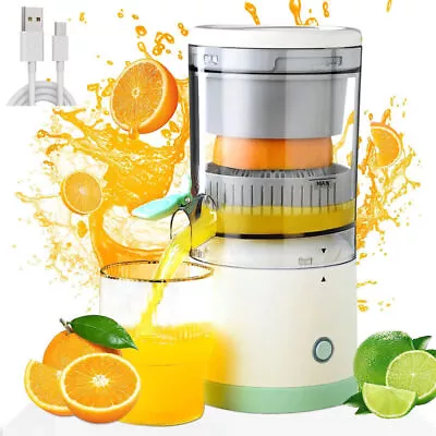 Portable Electric Lemon Juicer Rechargeable Fruit Blender Citrus Orange Squeezer • £11.79