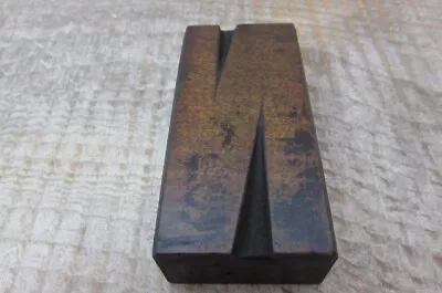 £4.99 • Buy Original Vintage Wooden Letterpress Printers Block Letter - N