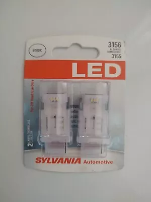 Sylvania LED Light 3156 White 6000K Two Bulbs Stop Brake Tail Replace Upgrade OE • $14.99