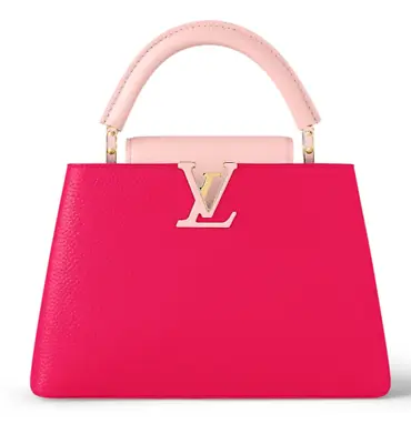 LOUIS VUITTON Capucines BB Magenta Jasmin Rose Taurillon Leather M21689 - $6800 • $5593.60