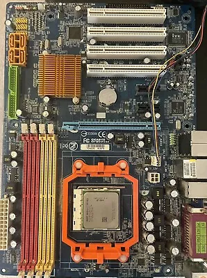 GIGABYTE GA-M61P-S3 Motherboard D33006 With AMD Athlon 64x2 4800 • $70