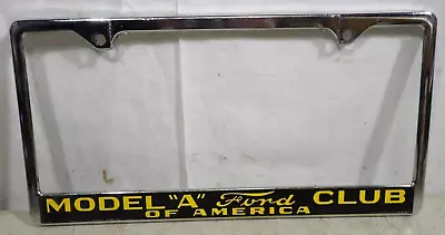 Vintage Model A Ford Club Of America License Plate Frame Bracket • $45