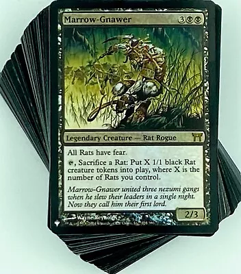 ***Custom Commander Deck*** Marrow-Gnawer Updated - Rat Tribal - MTG EDH • $105.85