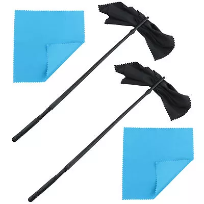 2pcs Practical Home Flute Cleaning Rod Kit Universal Maintenance With 4 Cloth • $13.70