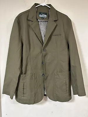 Utility Blazer Green XL Men’s Lined 3-Button W/ Pockets • $28