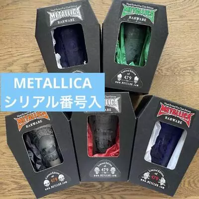 METALLICA Super Rare Limited Glass 5 Pieces Serial Number Card Included • $2021.42